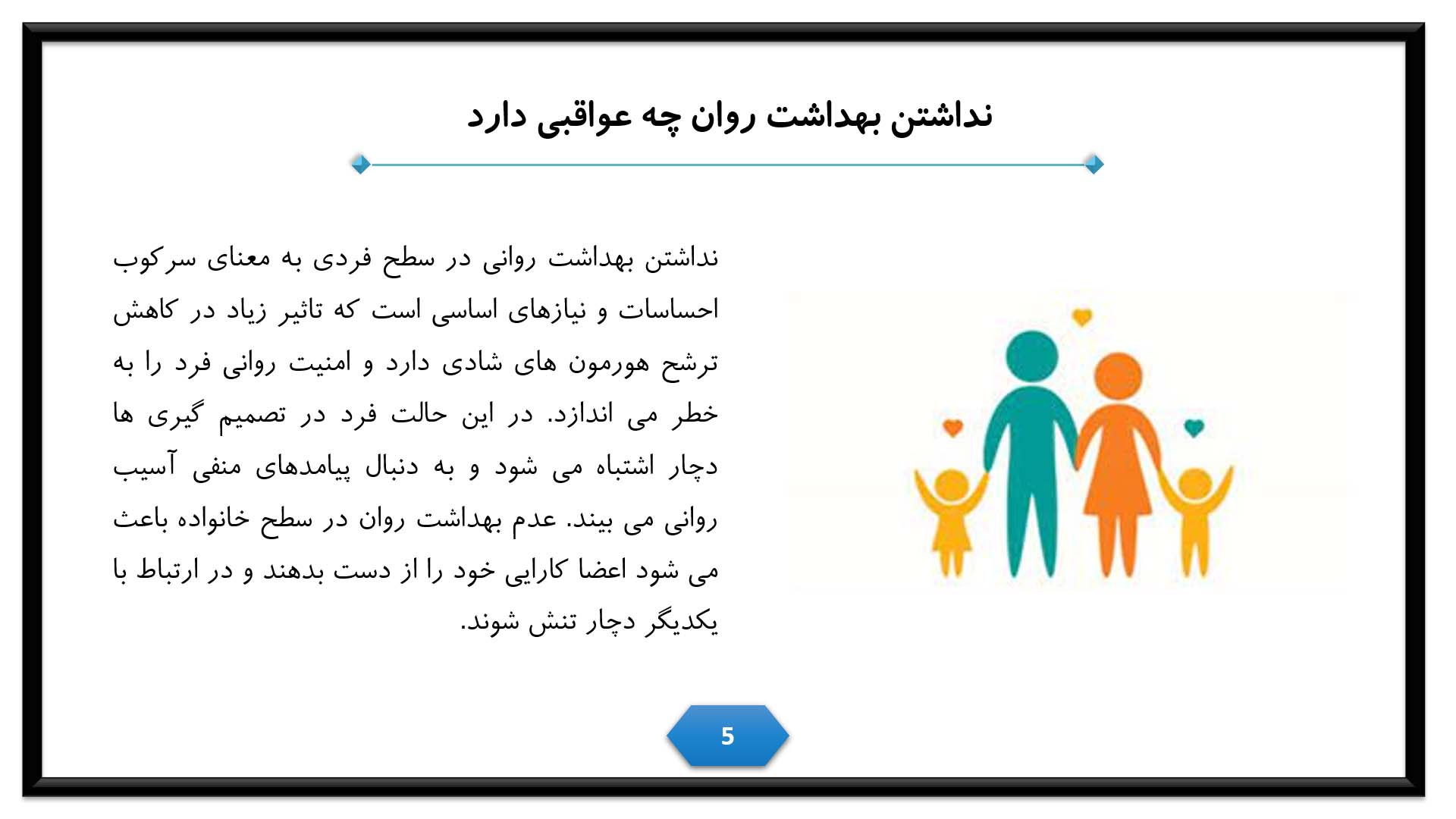 پاورپوینت در مورد ارتقا بهداشت روان خانواده